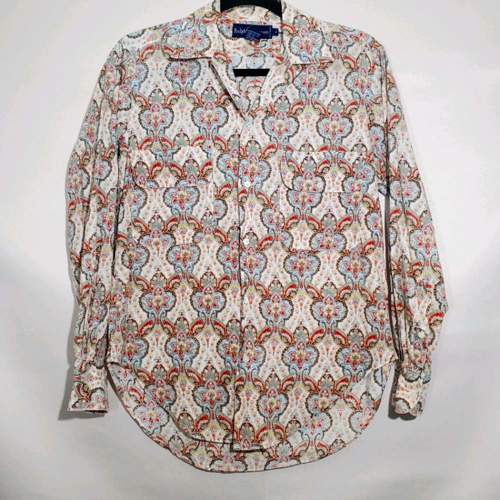 Ralph Lauren paisley long sleeve button down